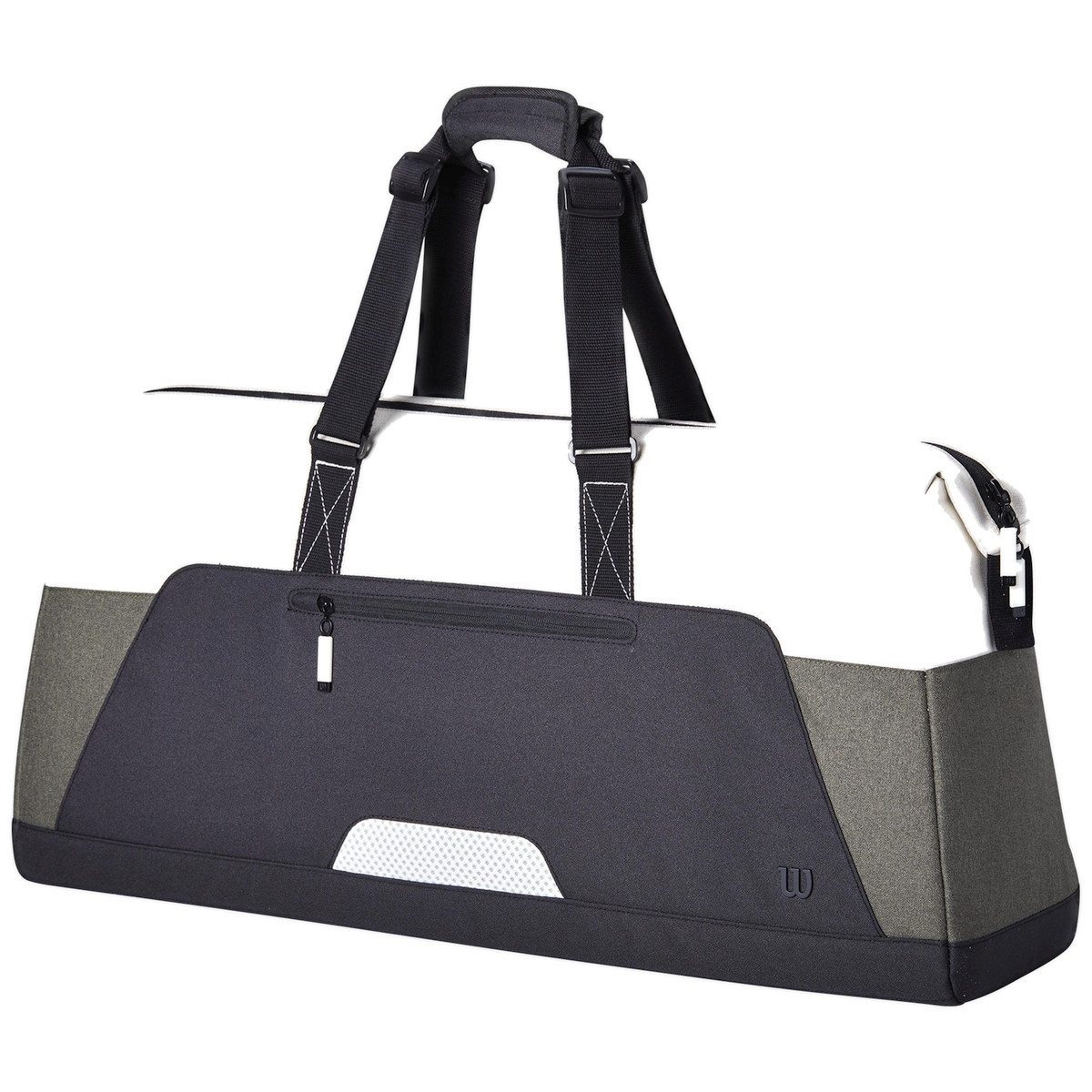 WR8017501001 Wilson Women's Tennis Racket Bag (Cream/Forest Green/Black)