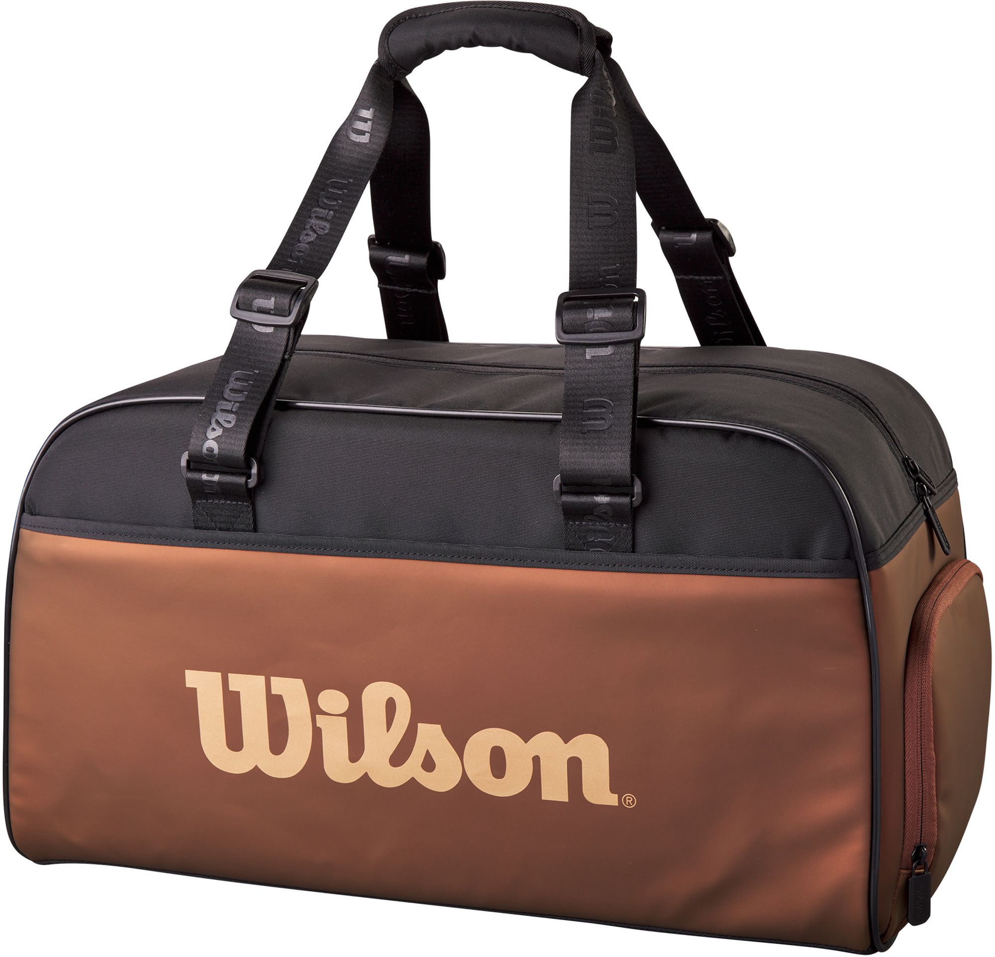 Wilson Super Tour Pro Staff v14 Small Tennis Duffle Bag (Copper/Black)