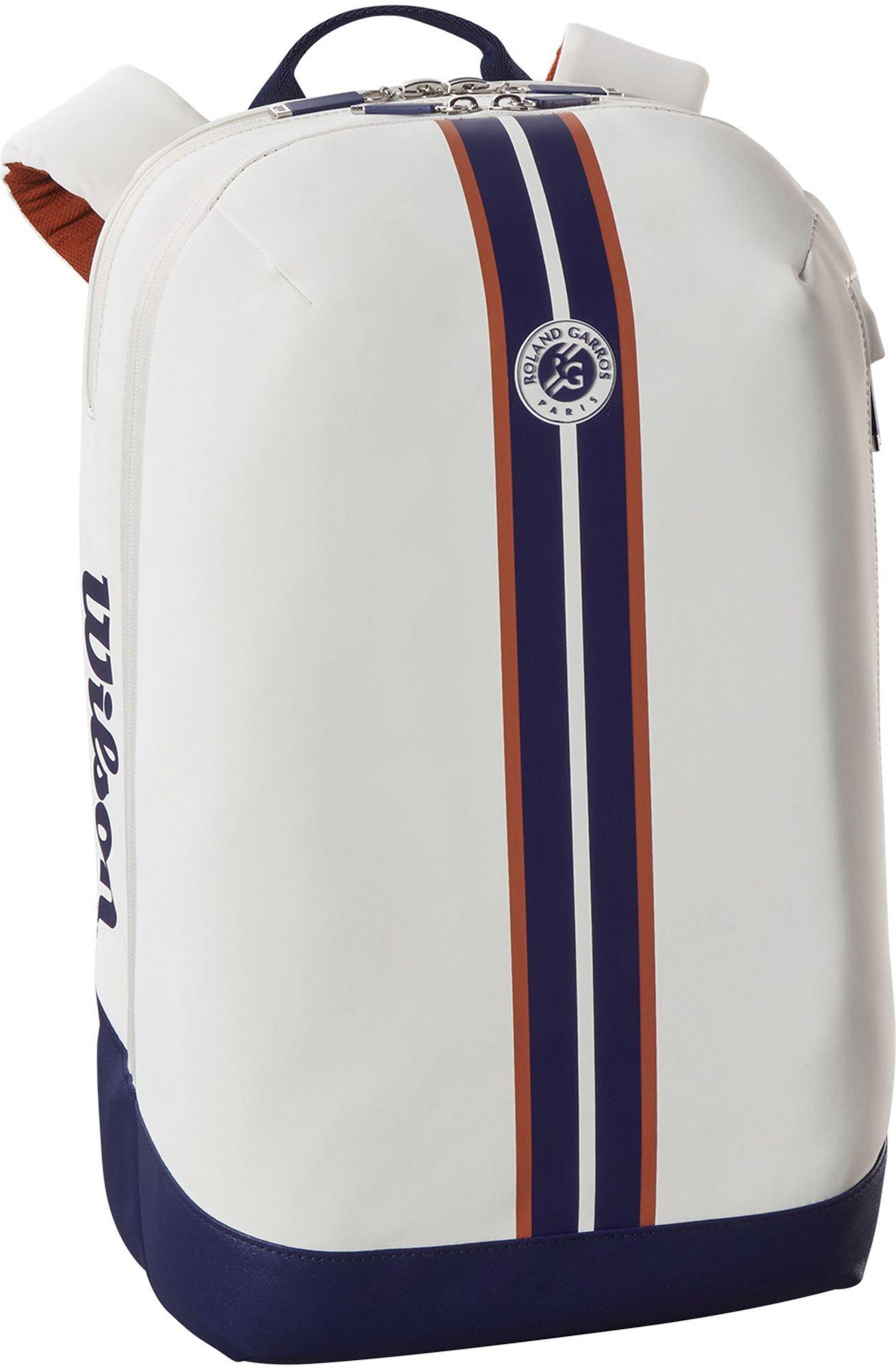 WR8026101001 Wilson Roland Garros Super Tour Tennis Backpack (Navy/White/Clay)
