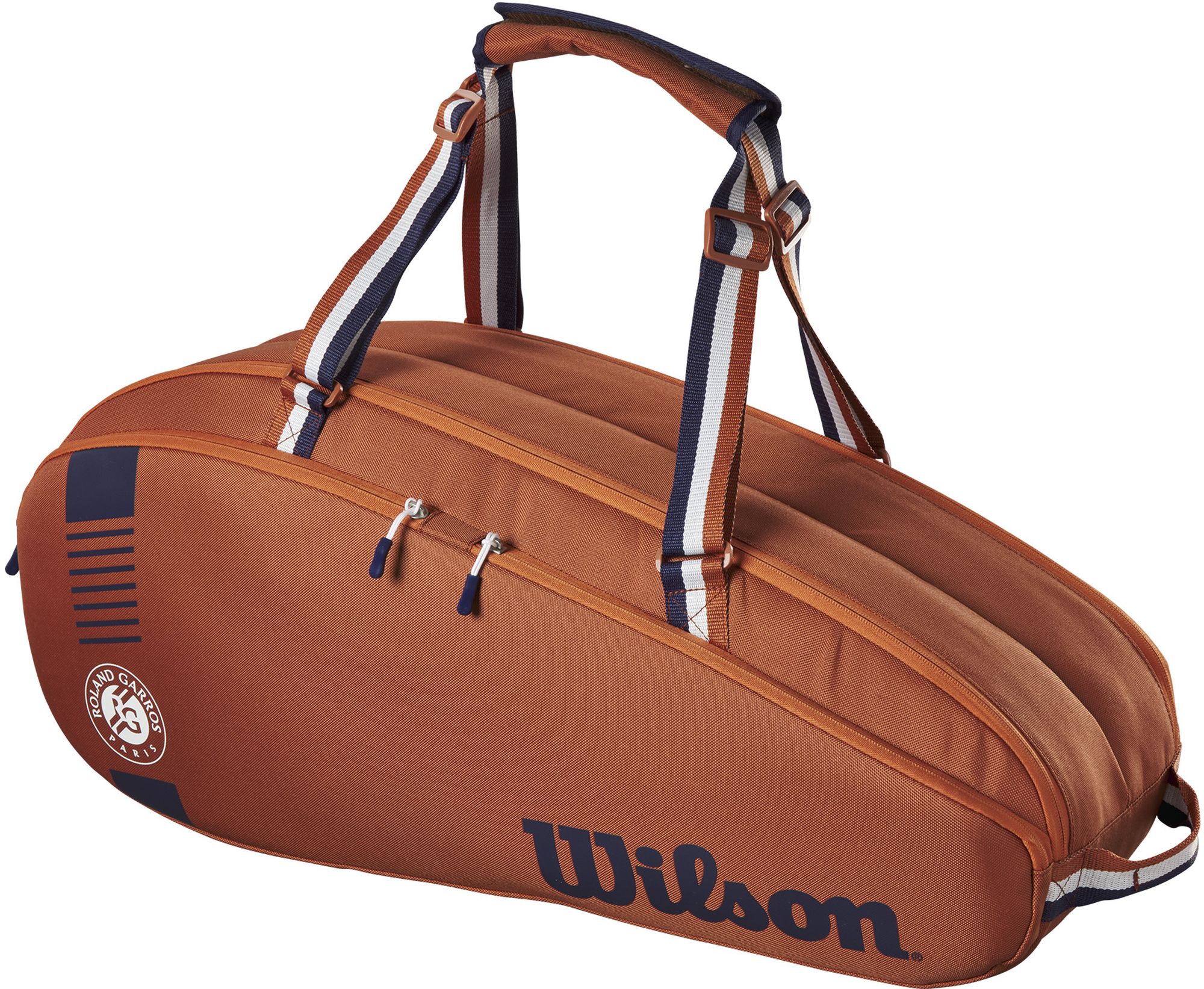 Wilson Roland Garros Team 6 Pack Tennis Bag (White/Clay/Navy)