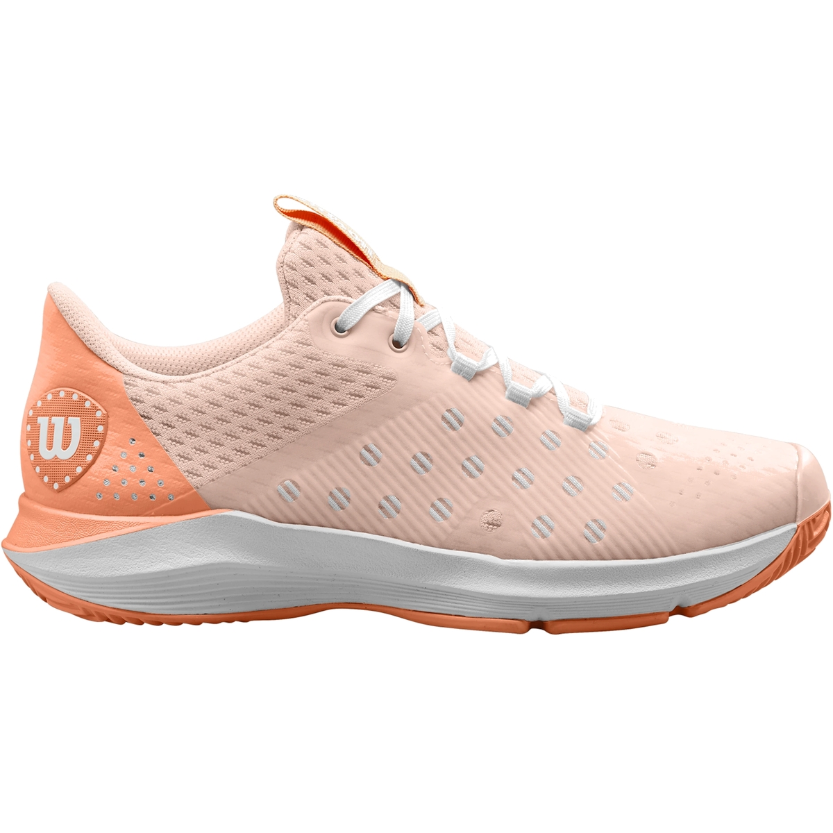 WRS329210 Wilson Women's Hurakn Padel Shoes (Scallop Shell/Cantaloupe/White)