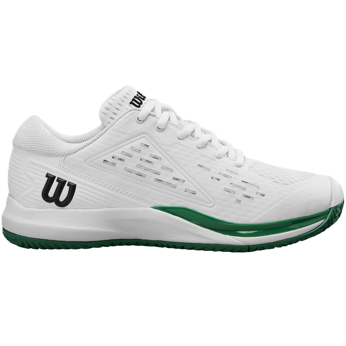 WRS335310U Wilson Junior Rush Pro Ace Tennis Shoes (White/White/Bosphorus)