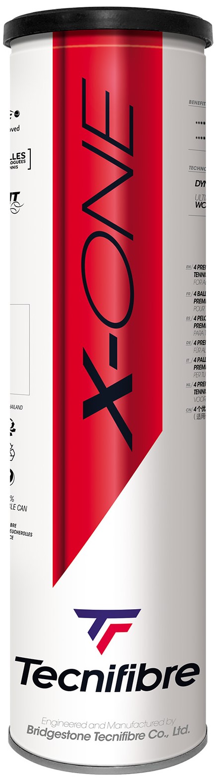 XONE-CN Tecnifibre X-One Tennis Balls (Can of 4)
