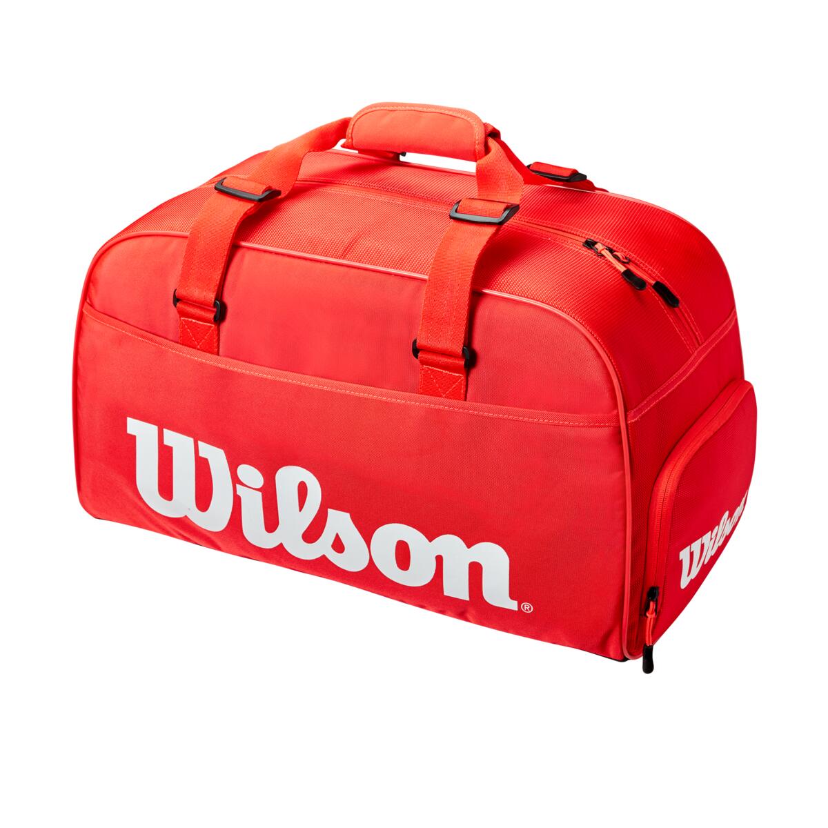 WR8011001001.WILSON SUPER TOUR SMALL DUFFLE INFRARED