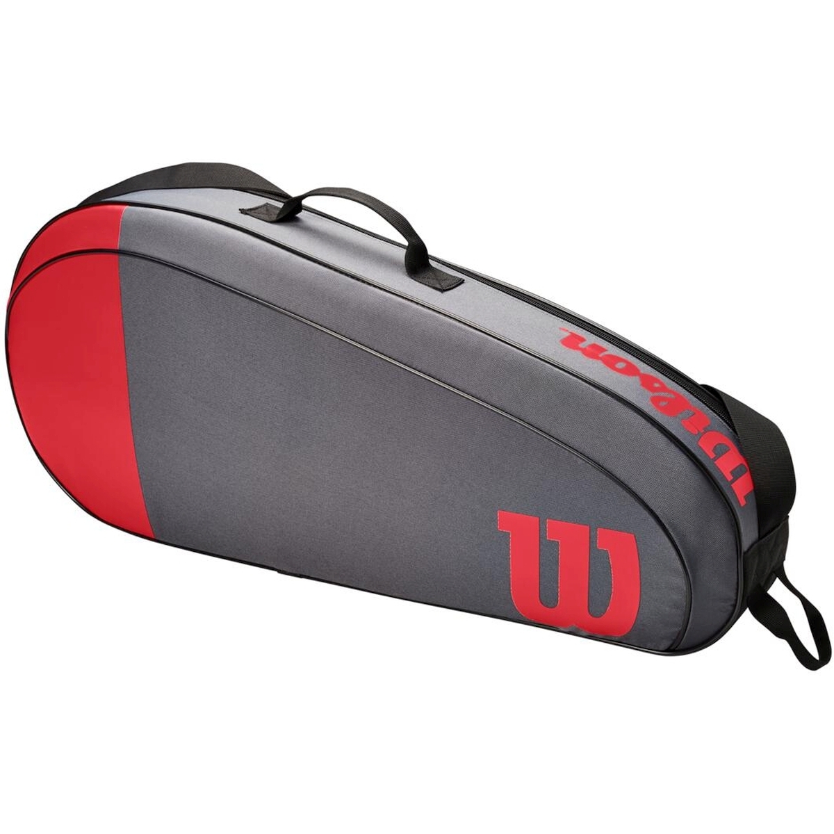 WR8011502001 Wilson Team 3 Pack Tennis Bag (Red/Gray)