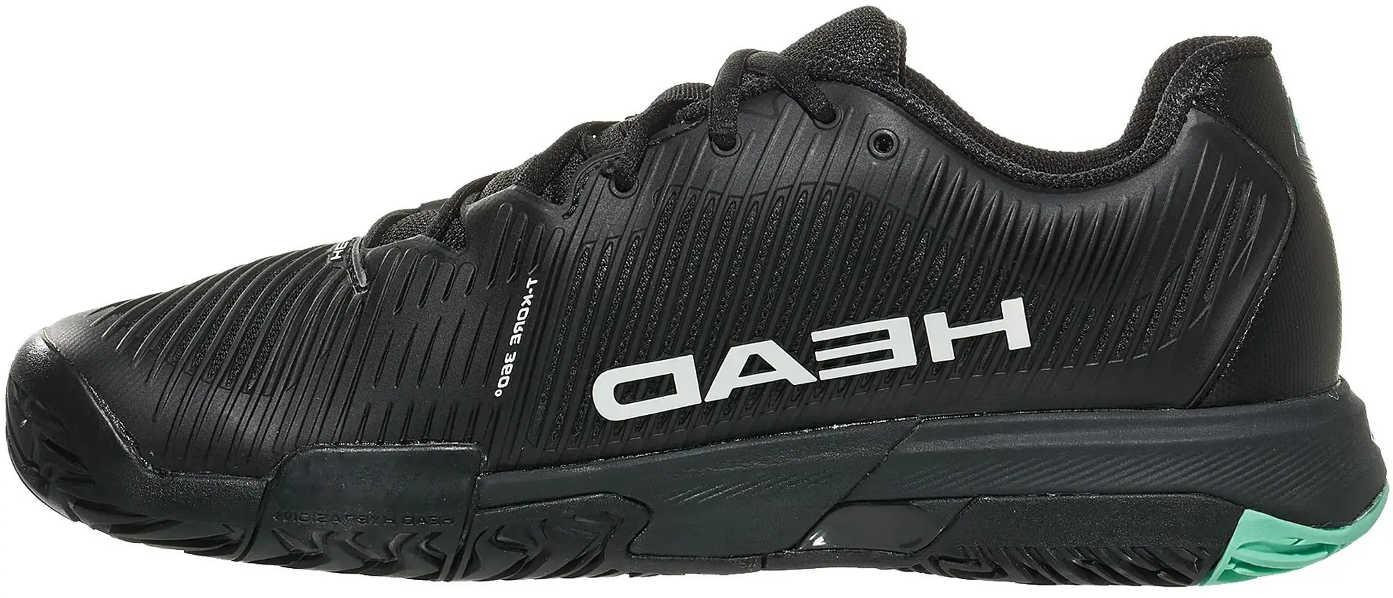 Head Men's Revolt Pro 4.0 Tennis Shoes (Black/Teal)