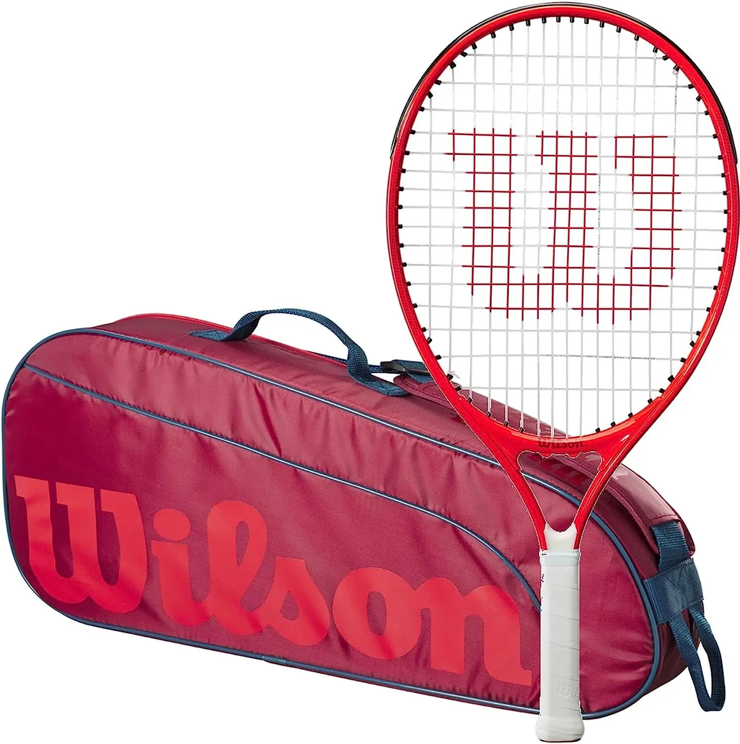 Wilson Roger Federer Junior Tennis Racquet + 3pk Bag (Red/Infrared)