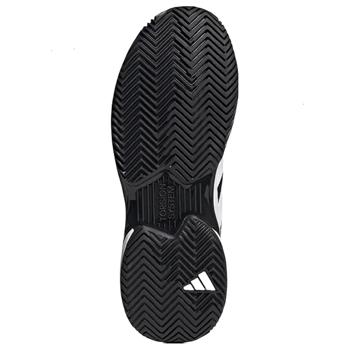 Adidas Men's CourtJam Tennis Shoes (White/Core Black/White)