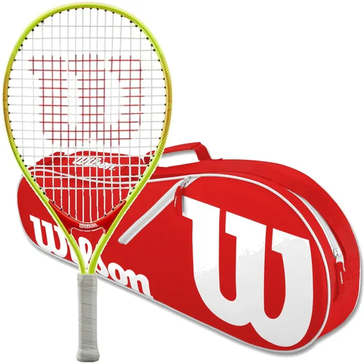 Wilson Roger Federer Junior Tennis Racquet Bundled w a Red/White Advantage II Tennis Bag