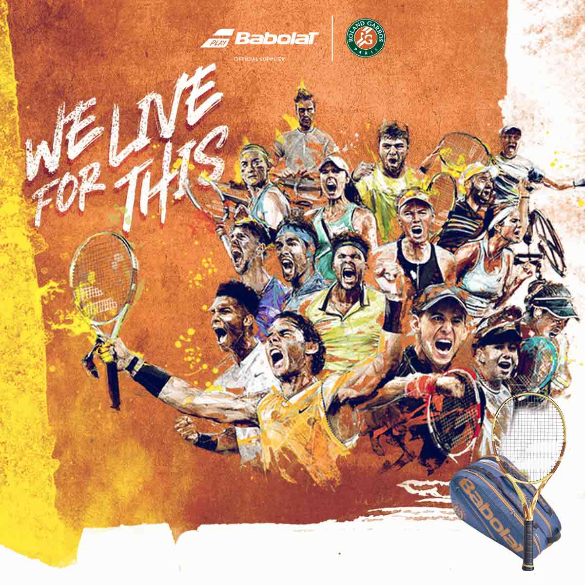 Babolat French Open Tennis Racquets, Bags and Accessories