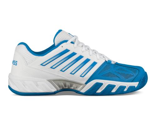K-Swiss Men's Bigshot Light 3 Tennis Shoes (White/Brilliant Blue/Black)