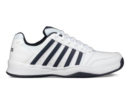 K-Swiss Men's Court Smash Tennis Shoes (White/Navy)