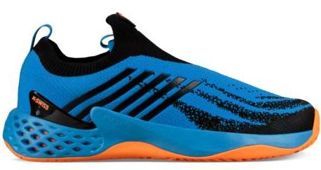 K-Swiss Men&amp;apos;s Aero Knit Tennis Shoes (Brilliant Blue/Neon Orange)