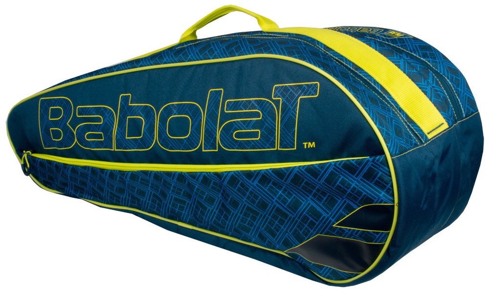Babolat Club Line Racquet Holder x6 (Blue/Yellow)