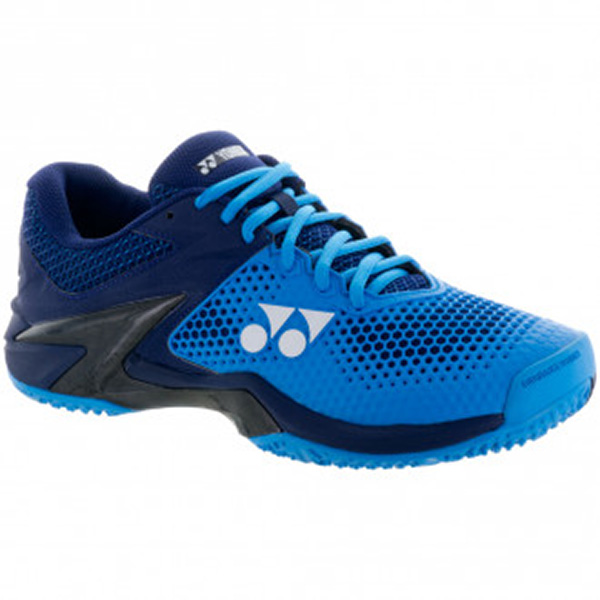 Yonex Men&amp;apos;s Power Cushion Eclipsion II Clay Court Tennis Shoes (Blue/Navy)