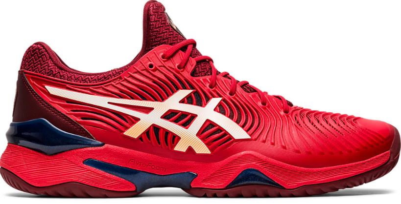 Asics Men&amp;apos;s Court FF 2 Tennis Shoes (Classic Red/White)