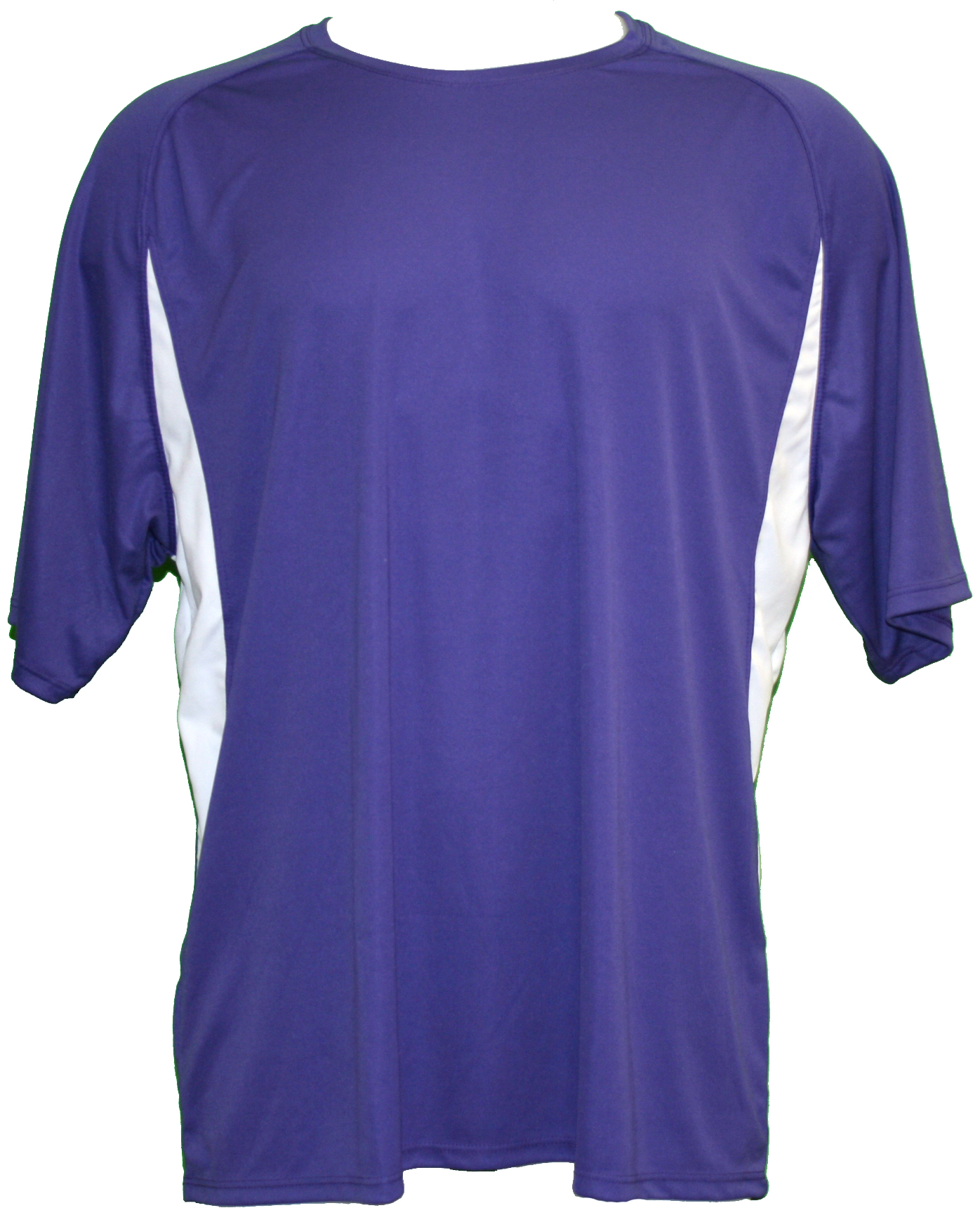 A4 Men&amp;apos;s Performance Color Block Crew Shirt (Purple) CLOSEOUT