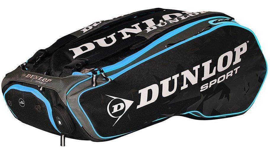 Dunlop Performance 12 Racquet Tennis Bag (Black/Blue)