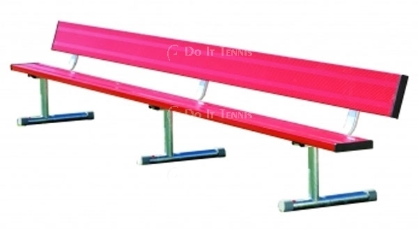15' Permanent Bench w/o Back (Assorted Colors)