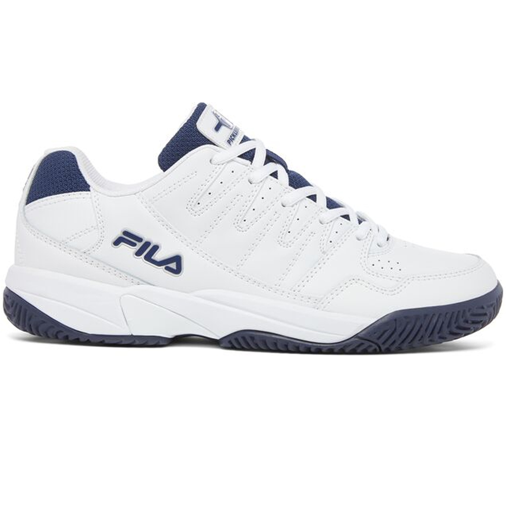 Fila Men's Double Bounce Pickleball Court Shoes (WHT/FNVY/WHT)