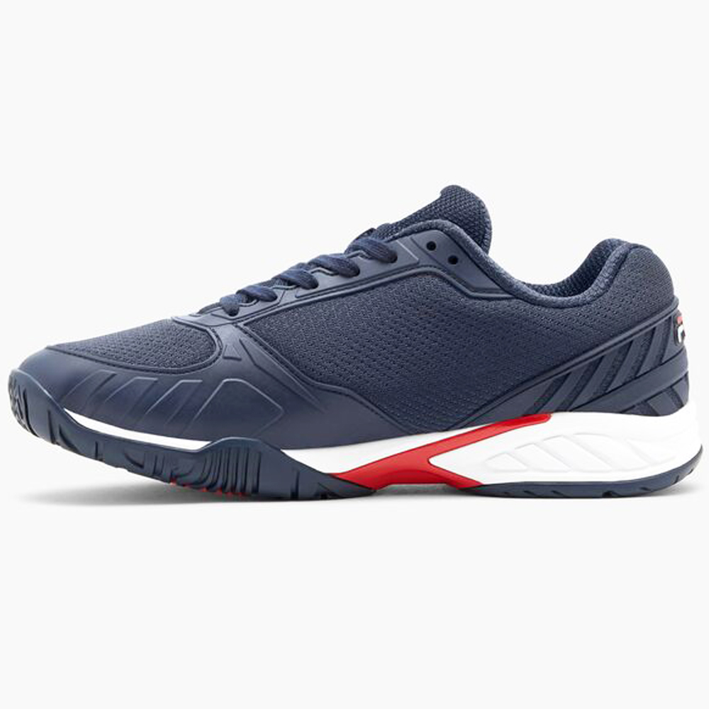 Fila Men's Volley Zone Pickleball Court Shoes (Navy/Red/White)