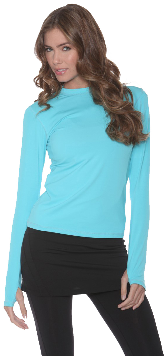 Bloq-UV 24/7 Long Sleeve Top (Light Turquoise)