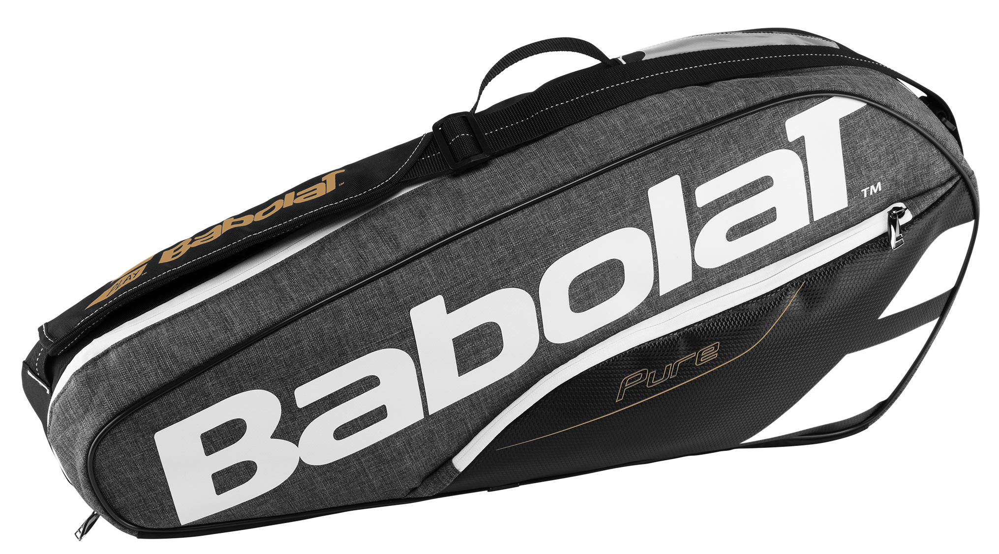 uitzetten ernstig portemonnee Babolat Pure Racquet Holder 3-Pack Tennis Bag (Grey)