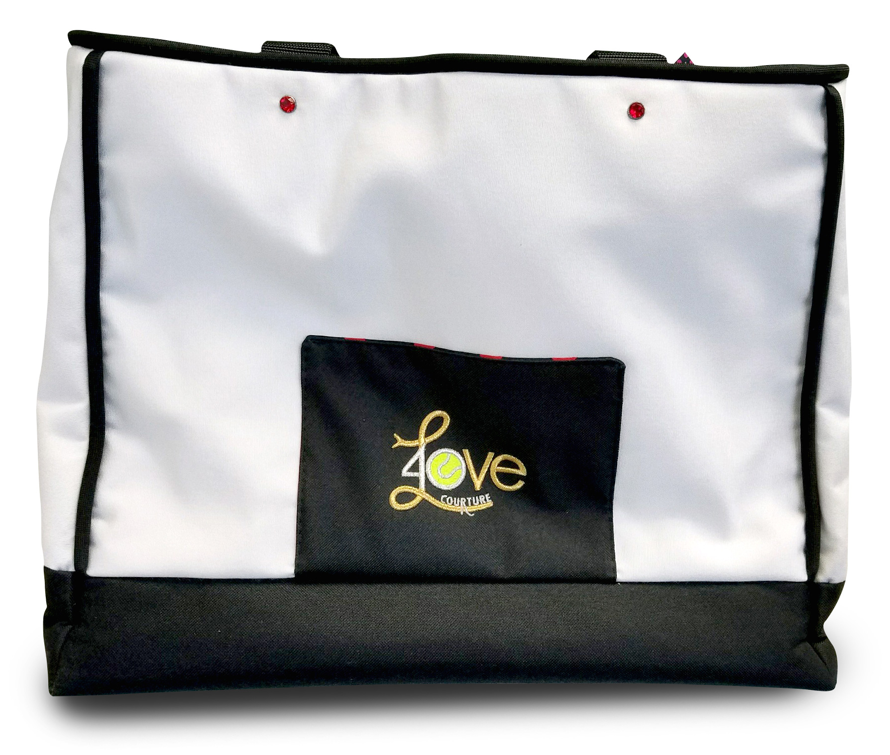 40 Love Courture White Canvas Tennis Tote Do It Tennis