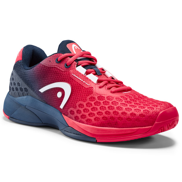 Head Men's Revolt Pro 3.0 Tennis Shoes (Red/Dark Blue)