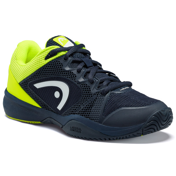 Head Junior Revolt Pro 2.5 Tennis Shoes (Dark Blue/Neon Yellow)
