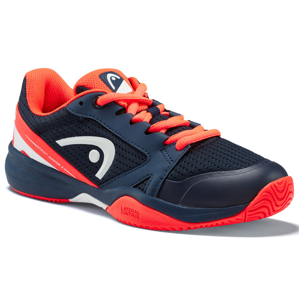 Head Junior Sprint 2.5 Tennis Shoes (Dark Blue/Neon Yellow)