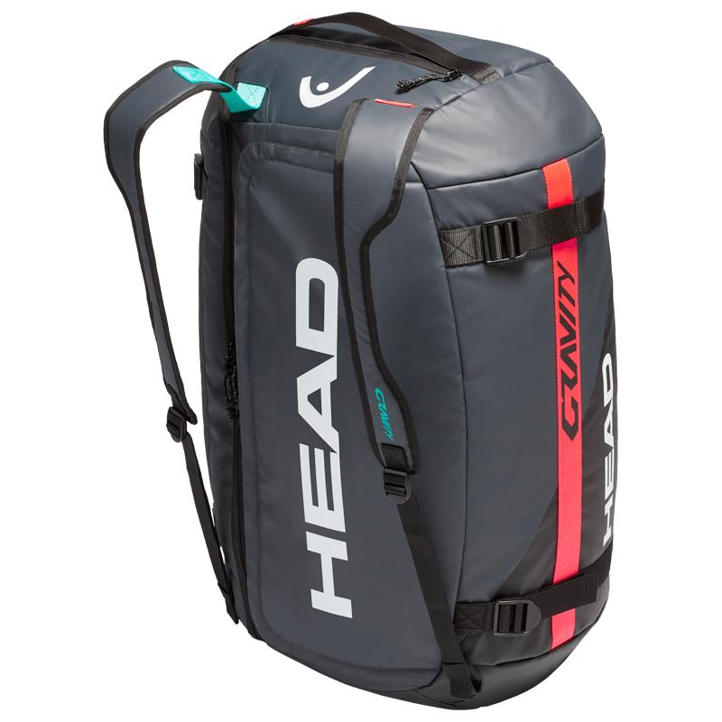 Head Gravity 12 Racquet Tennis Duffle Bag (Black/Teal) - Do It Tennis