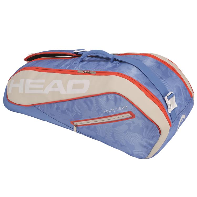 Head Tour Team 6R Combi Tennis Bag (Light Blue/Sand)