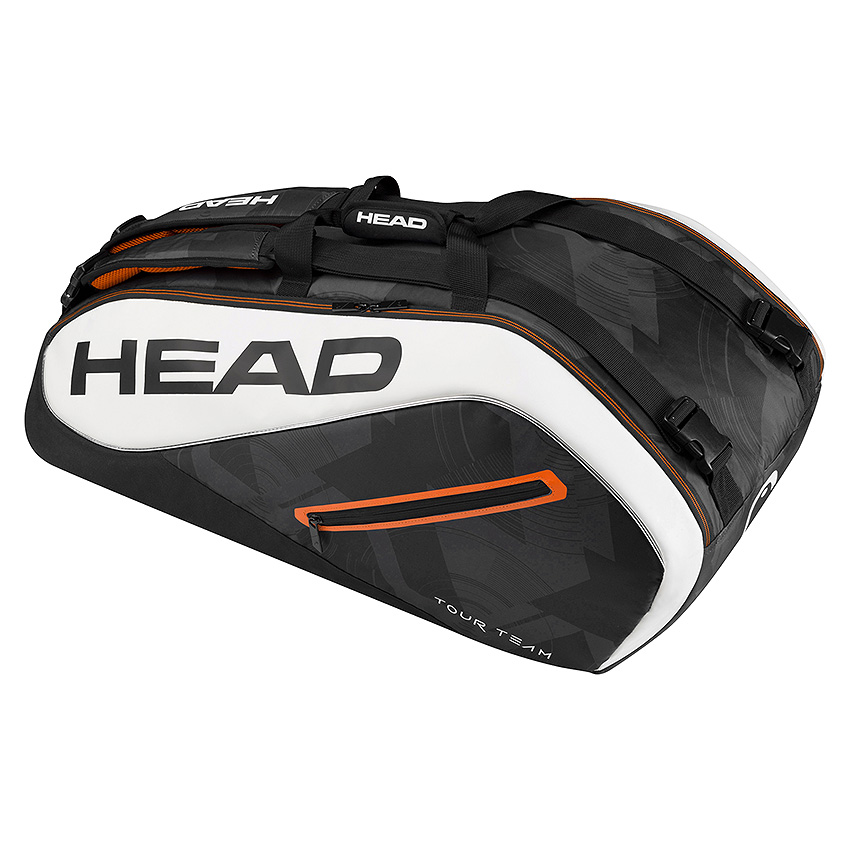 Head Tour Team 9R Supercombi Tennis Bag (Black/White)
