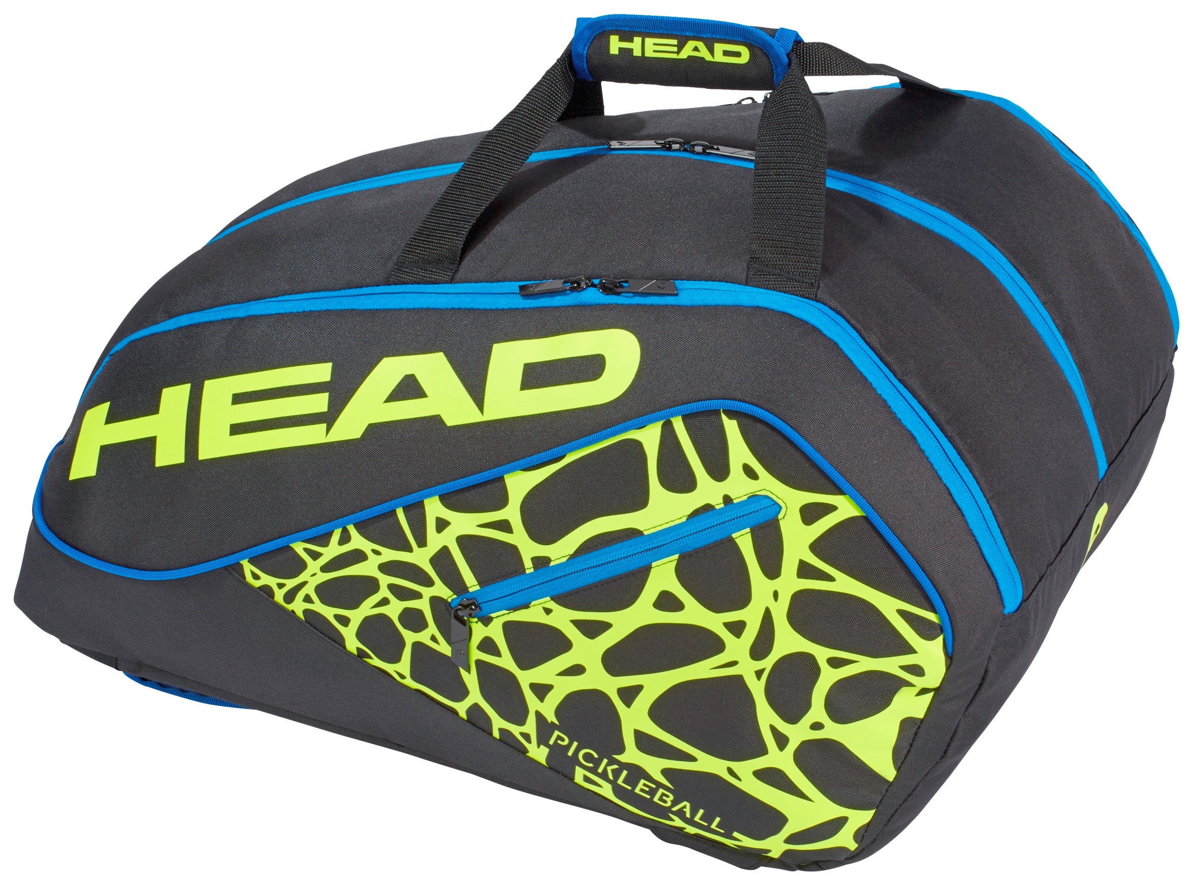 Head Tour Team Supercombi Pickleball Bag (Black/Neon Yellow/Blue)