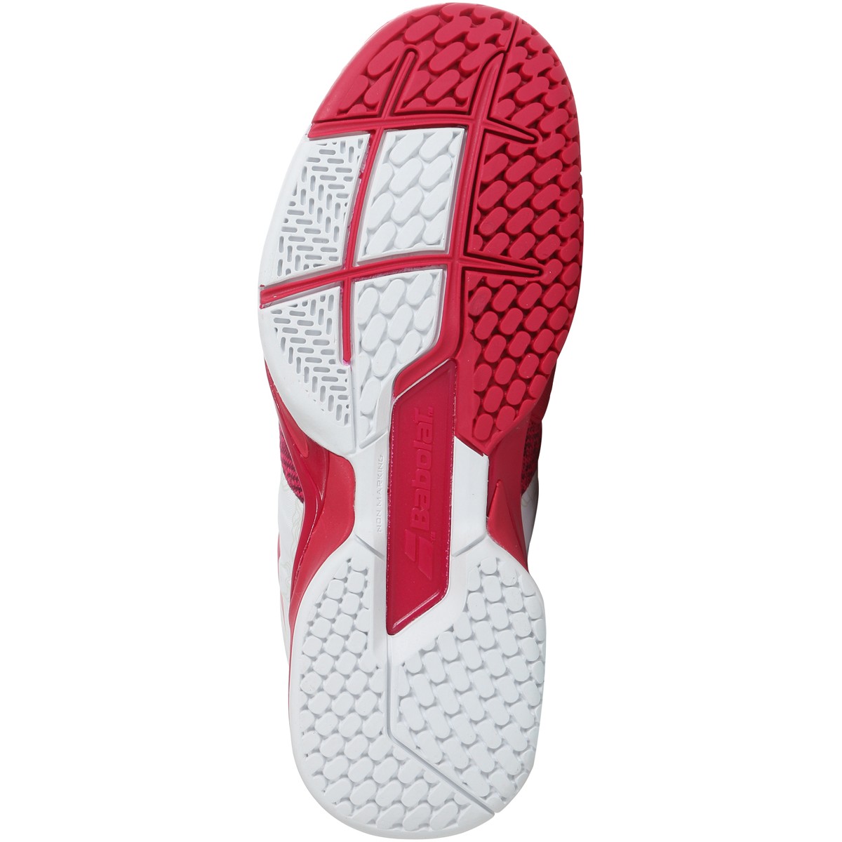 Babolat Women's Propulse Blast All Court Tennis Shoes (White/Vivacious Red)