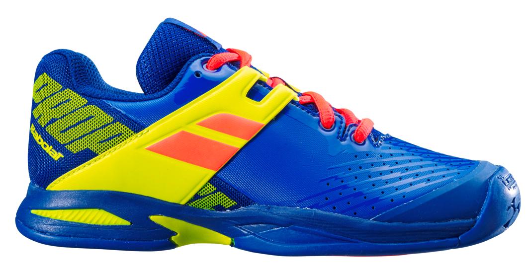 Babolat Propulse All Court Junior Tennis Shoes (Blue/Fluo Aero)