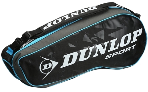 Dunlop Performance 3 Racquet Tennis Bag (Black/Blue)