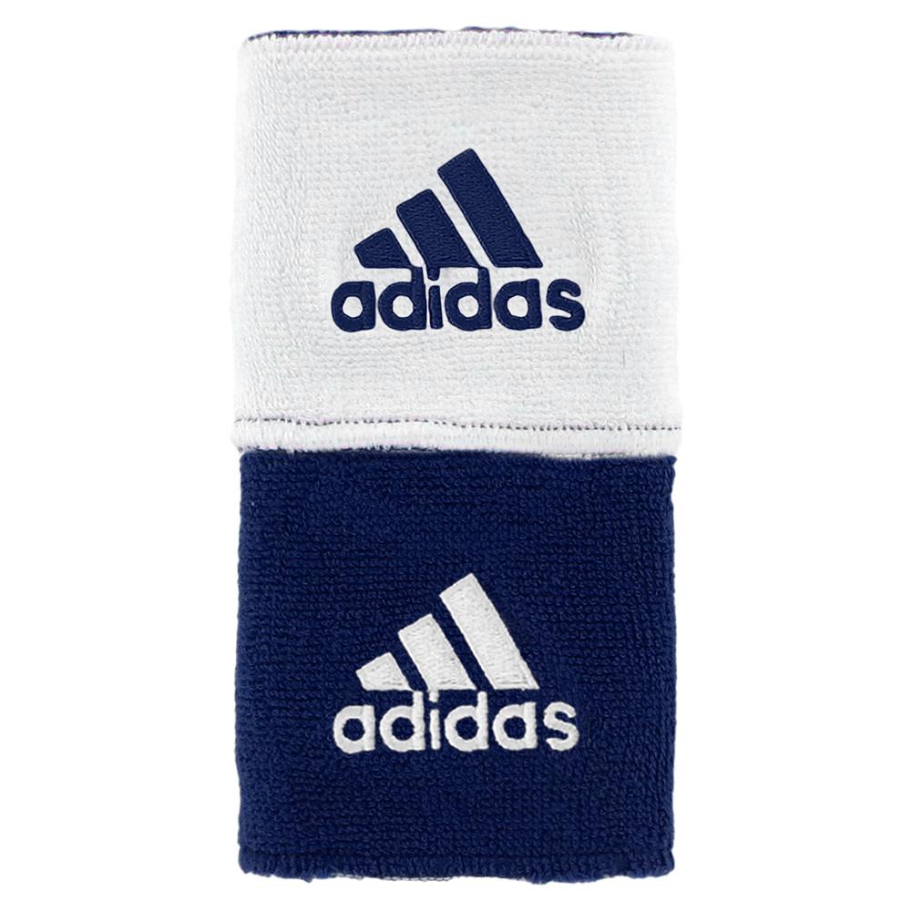 Adidas Interval Reversible Wristband-Small (Collegiate Navy/White)