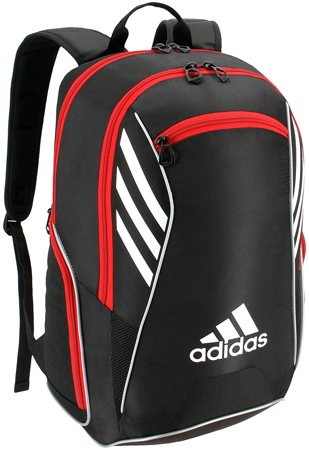 Adidas Tour Tennis Racquet Backpack (Black/White/Scarlet) - Do It Tennis