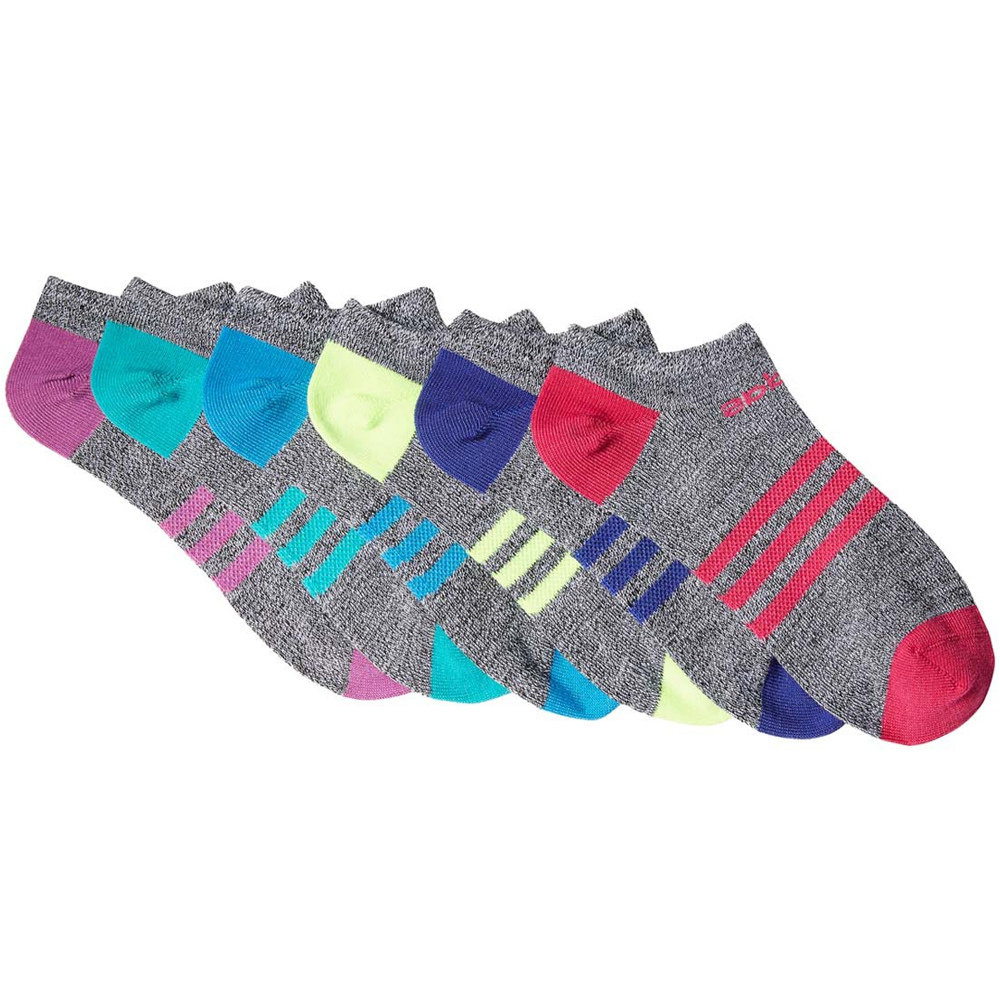 Adidas Youth KidsGirl's Superlite No Show Socks (6 Pair) Multicolor