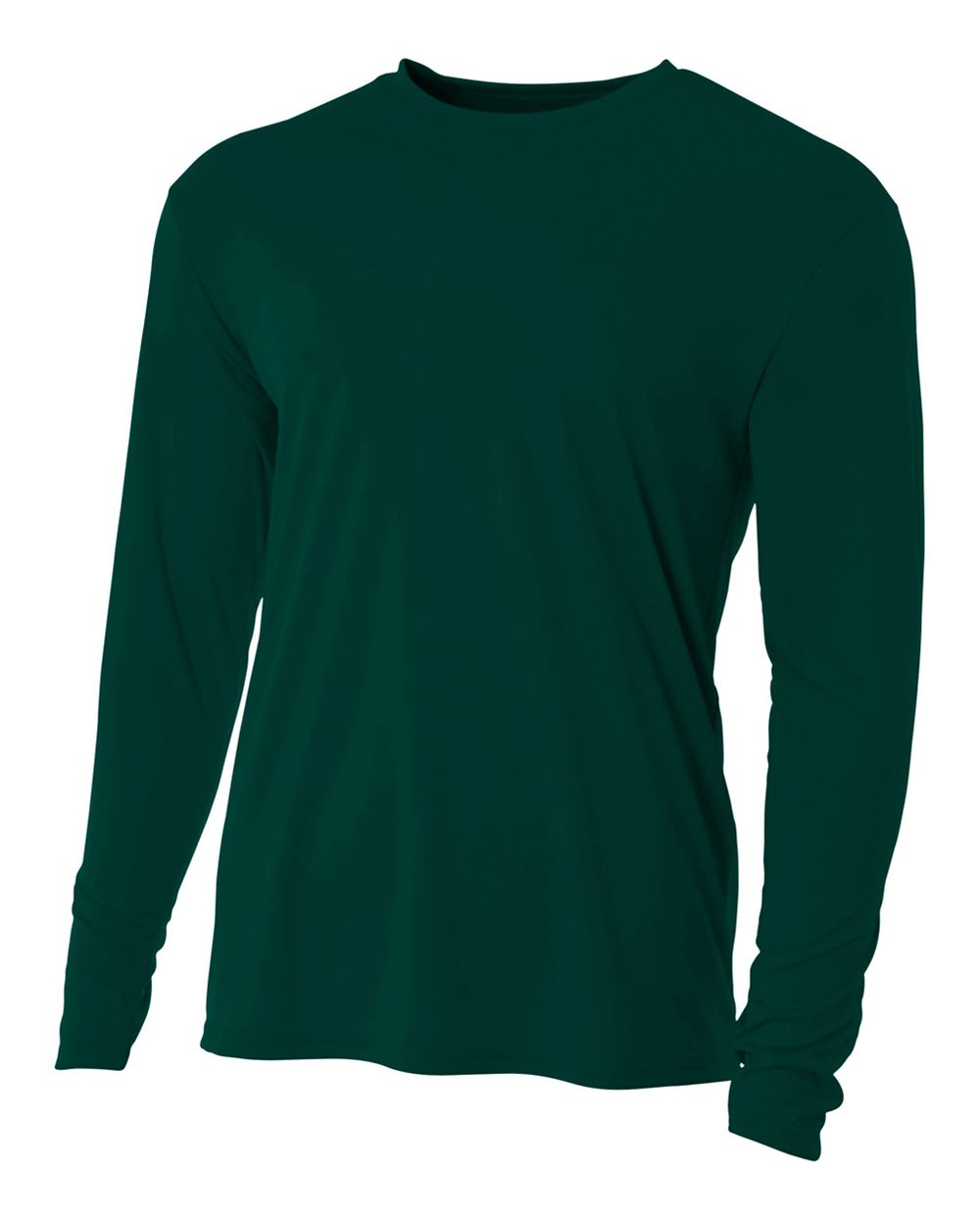 A4 Men&apos;s Performance Long Sleeve Crew (Forest)