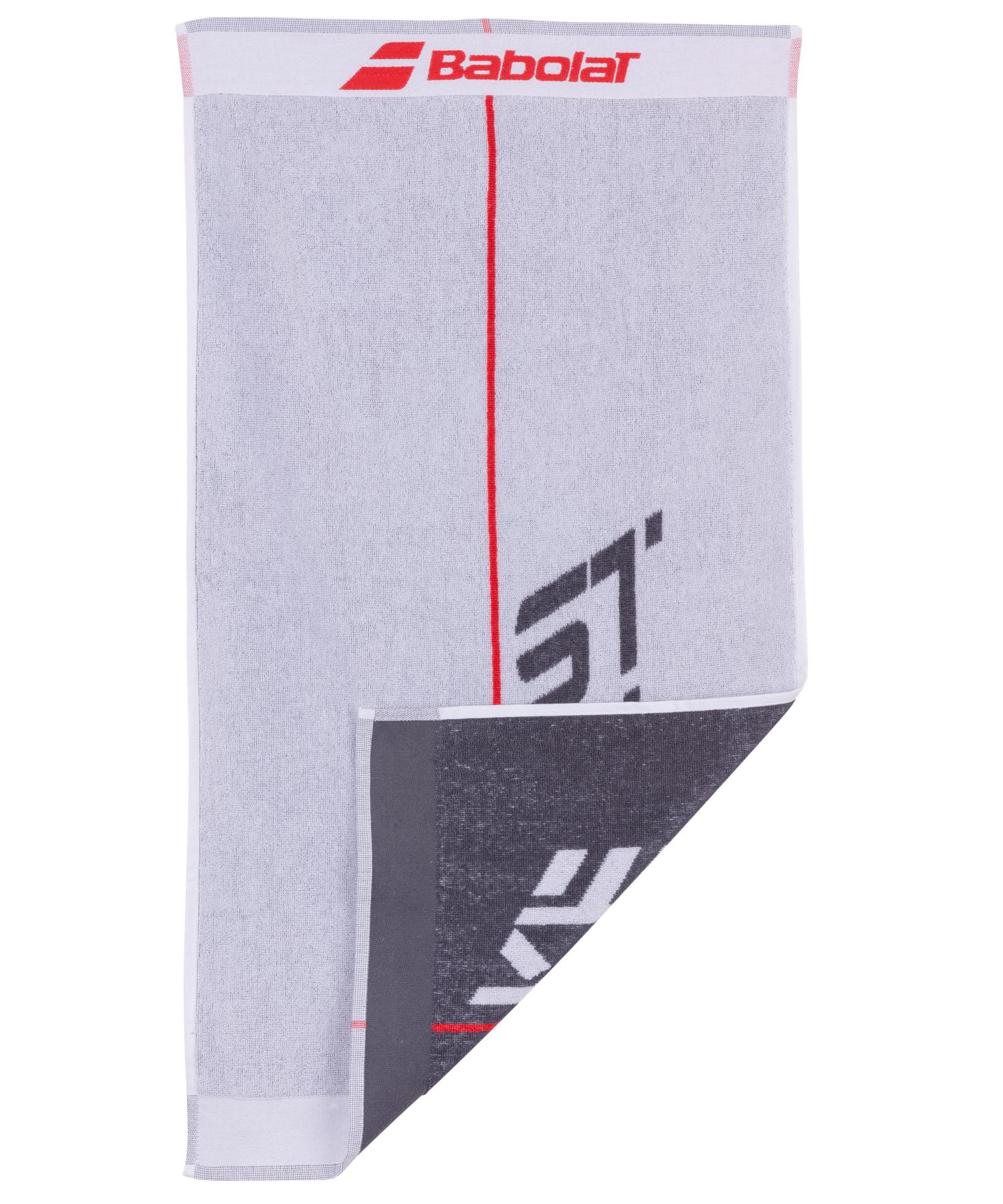 5UA1391-1000 Babolat Pure Strike Medium Tennis Towel (White/Red)