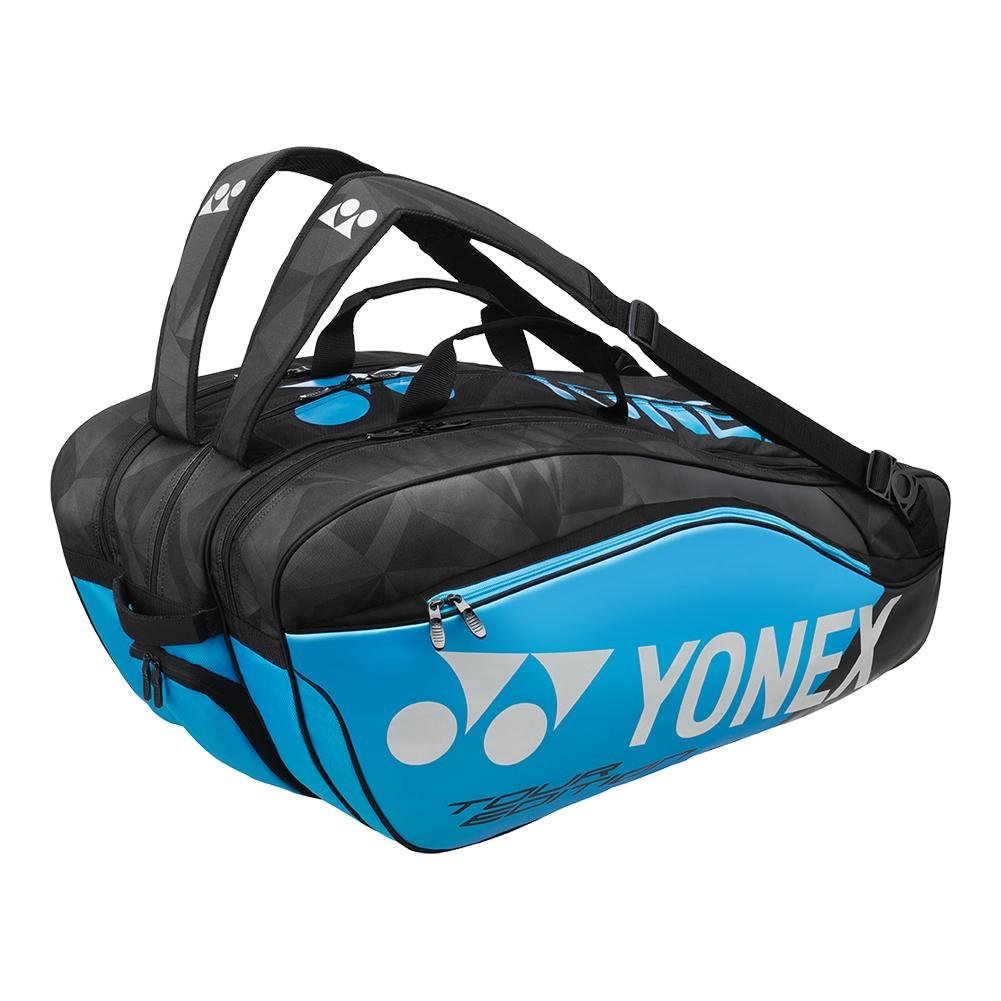 Yonex Pro Series 9-Pack Racquet Bag (Black/Infinite Blue)
