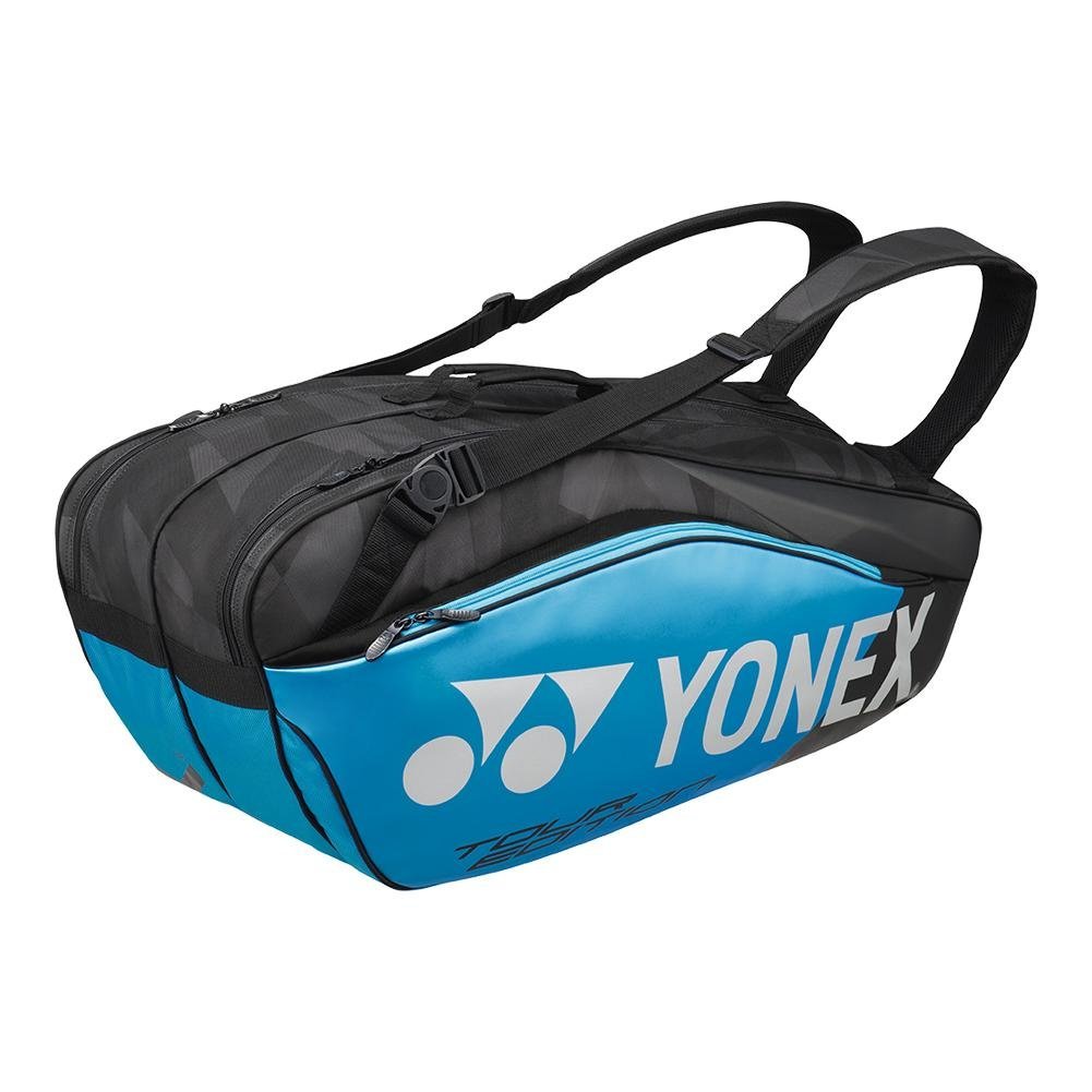 Yonex Pro Series 6-Pack Racquet Bag (Black/Infinite Blue)