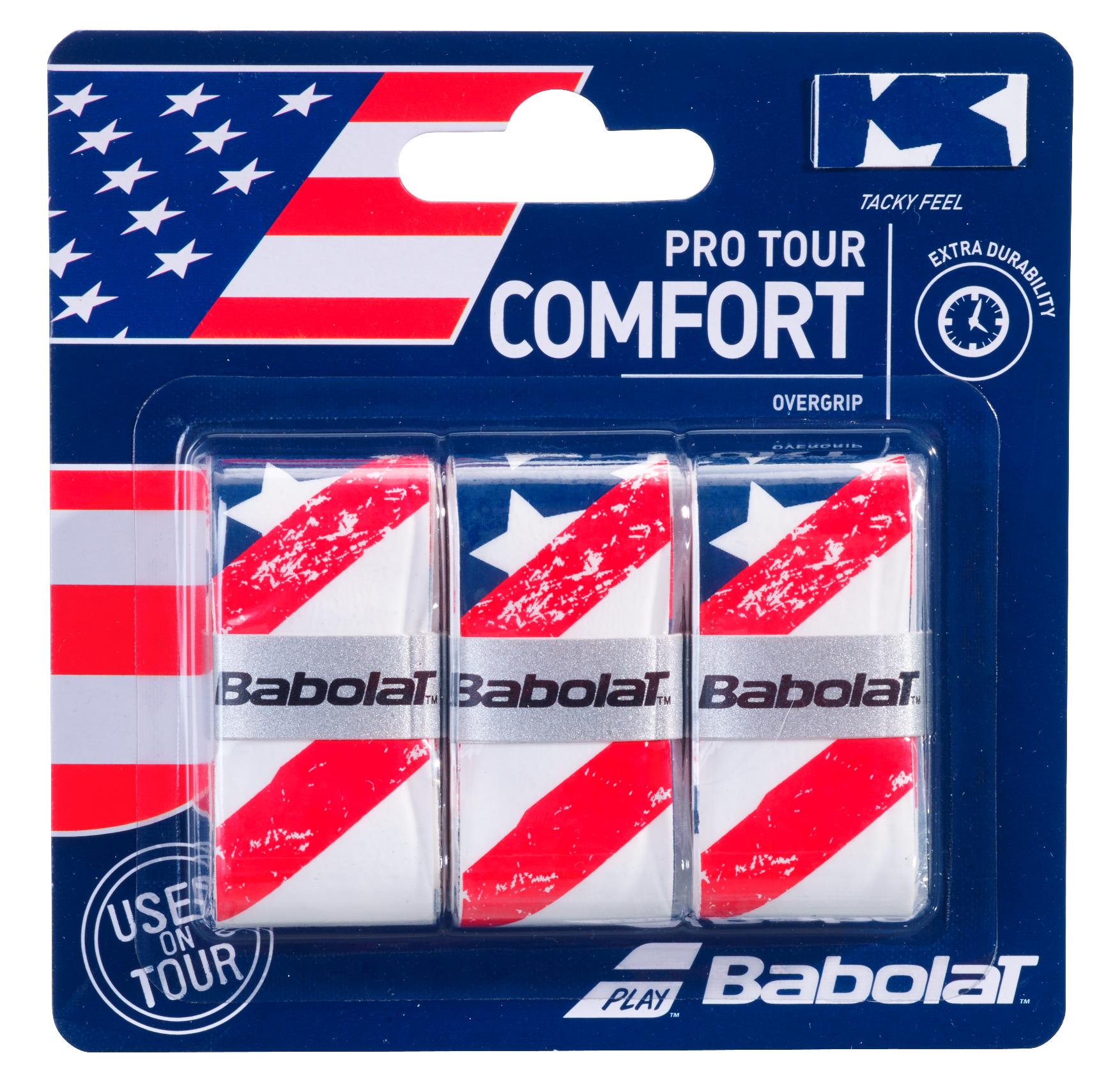 Babolat USA Pro Tour Comfort Overgrip 3-Pack