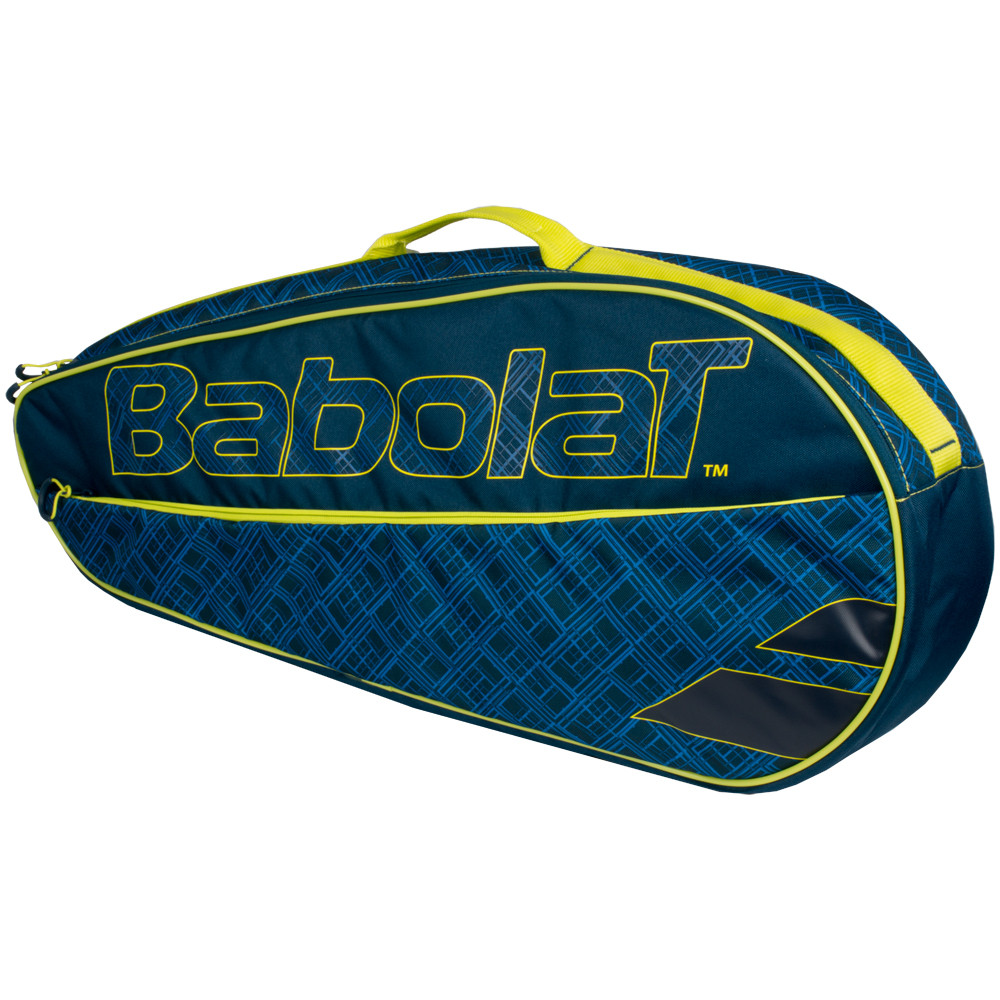 Babolat Club Line Racquet Holder x3 (Blue/Yellow)