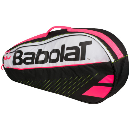 Babolat Club Line Racquet Holder x3 (Black/Pink)