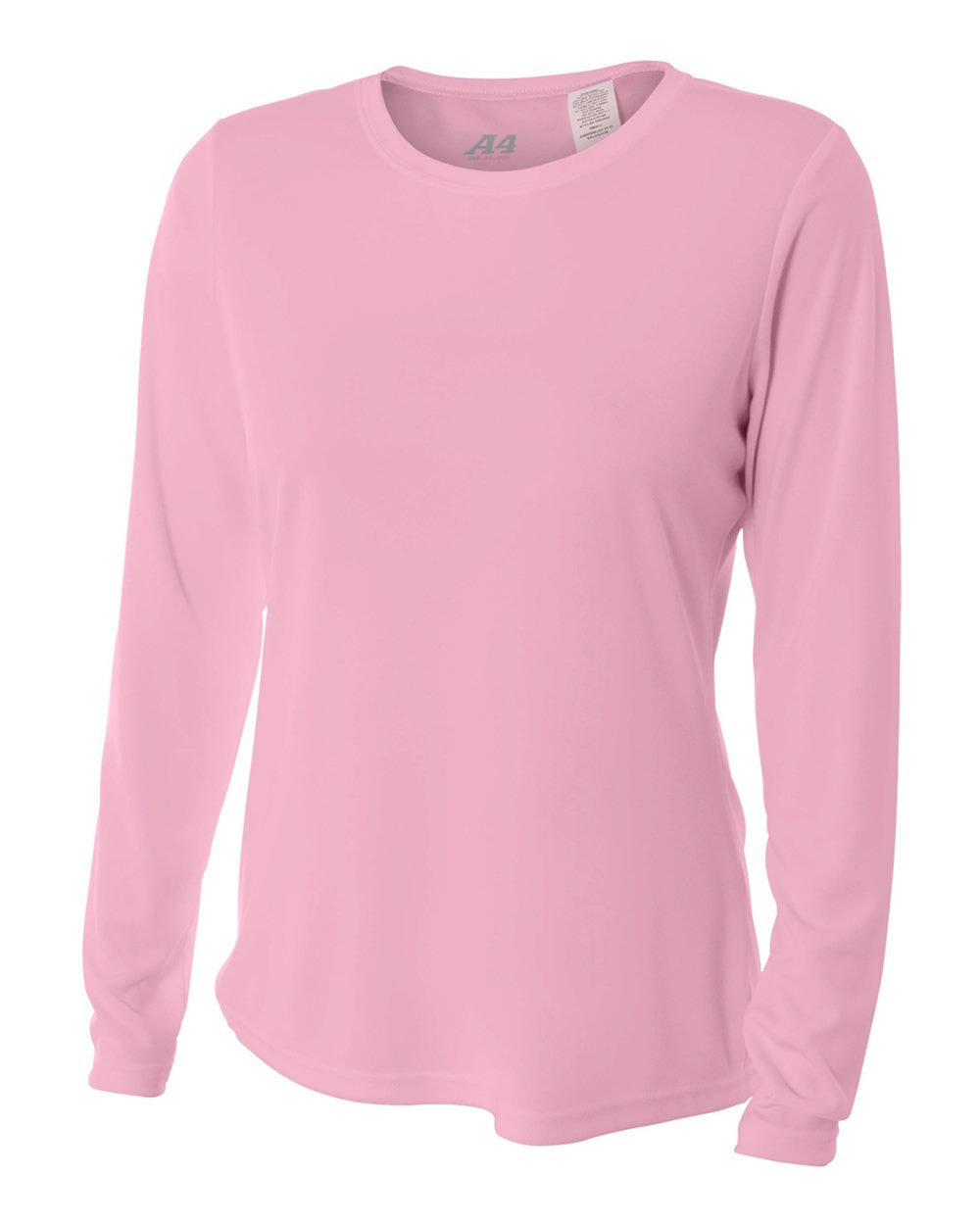 A4 Women&apos;s Performance Long Sleeve Crew (Pink)