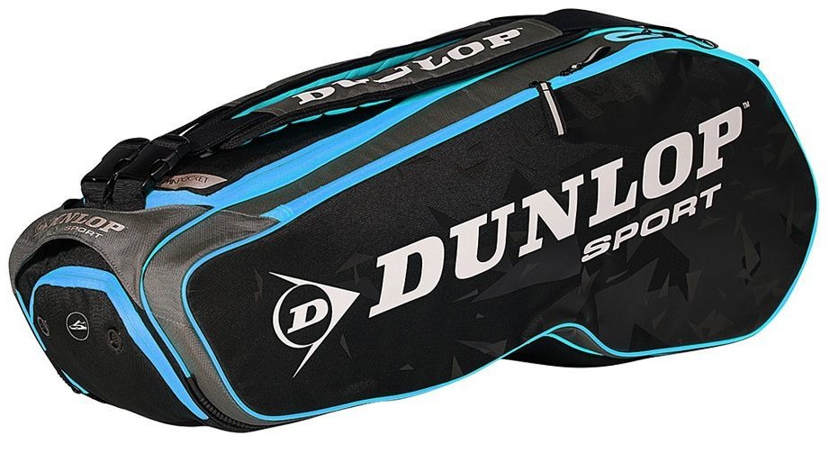 Dunlop Performance 8 Racquet Tennis Bag (Black/Blue)